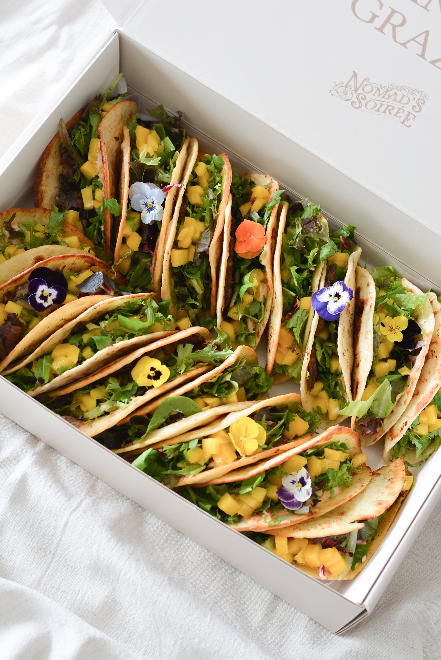 Beef Tacos With Mango Salsa (16pcs)